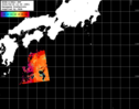 NOAA人工衛星画像:黒潮域, パス=20260418 13:35 UTC
