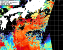 NOAA人工衛星画像:黒潮域, 1日合成画像(2026/04/19UTC)