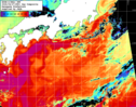 NOAA人工衛星画像:黒潮域, 1日合成画像(2026/04/27UTC)