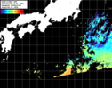 NOAA人工衛星画像:黒潮域, パス=20260608 12:44 UTC