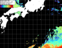 NOAA人工衛星画像:黒潮域, パス=20260616 12:27 UTC
