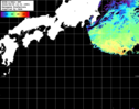 NOAA人工衛星画像:黒潮域, パス=20260805 12:01 UTC