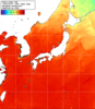 NOAA人工衛星画像:日本全域, 1週間合成画像(2026/08/01～2026/08/07UTC)