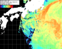 NOAA人工衛星画像:黒潮域, 1日合成画像(2026/08/08UTC)