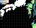 NOAA人工衛星画像:黒潮域, パス=20260809 11:59 UTC