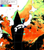 NOAA人工衛星画像:日本全域, 1日合成画像(2026/08/12UTC)