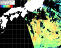 NOAA人工衛星画像:黒潮域, パス=20260812 12:19 UTC