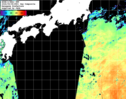 NOAA人工衛星画像:黒潮域, 1日合成画像(2026/09/08UTC)