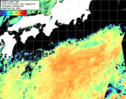 NOAA人工衛星画像:黒潮域, 1日合成画像(2026/09/10UTC)