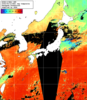 NOAA人工衛星画像:日本全域, 1日合成画像(2026/09/12UTC)
