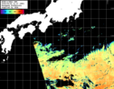 NOAA人工衛星画像:黒潮域, パス=20260926 12:27 UTC