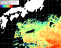 NOAA人工衛星画像:黒潮域, 1日合成画像(2026/09/26UTC)
