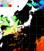 ひまわり人工衛星:日本全域,19:59JST,1時間合成画像