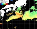 ひまわり人工衛星:黒潮域,18:59JST,1時間合成画像