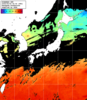 ひまわり人工衛星:日本全域,13:59JST,1時間合成画像