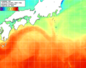 NOAA人工衛星画像:黒潮域, 1週間合成画像(2025/06/09～2025/06/15UTC)