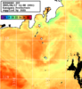 ひまわり人工衛星:神奈川県近海,23:59JST,1時間合成画像
