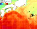 NOAA人工衛星画像:黒潮域, 1日合成画像(2025/06/19UTC)
