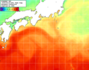 NOAA人工衛星画像:黒潮域, 1週間合成画像(2025/06/14～2025/06/20UTC)