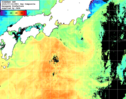 NOAA人工衛星画像:黒潮域, 1日合成画像(2025/07/14UTC)