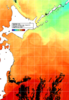 NOAA人工衛星画像:親潮域, 1日合成画像(2025/07/14UTC)
