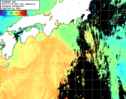 NOAA人工衛星画像:黒潮域, 1日合成画像(2025/07/15UTC)