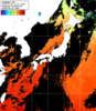 ひまわり人工衛星:日本全域,21:59JST,1時間合成画像