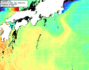 NOAA人工衛星画像:黒潮域, 1日合成画像(2025/07/17UTC)