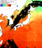 NOAA人工衛星画像:日本全域, 1日合成画像(2025/07/18UTC)