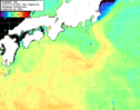 NOAA人工衛星画像:黒潮域, 1日合成画像(2025/07/18UTC)