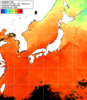 NOAA人工衛星画像:日本全域, 1日合成画像(2025/07/22UTC)