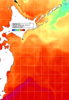 NOAA人工衛星画像:親潮域, 1日合成画像(2025/07/23UTC)