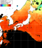 ひまわり人工衛星:日本全域,20:59JST,1時間合成画像