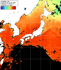 ひまわり人工衛星:日本全域,22:59JST,1時間合成画像