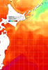 NOAA人工衛星画像:親潮域, 1日合成画像(2025/07/24UTC)
