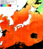 NOAA人工衛星画像:日本全域, 1日合成画像(2025/07/29UTC)