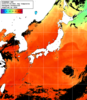 NOAA人工衛星画像:日本全域, 1日合成画像(2025/07/30UTC)