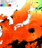 NOAA人工衛星画像:日本全域, 1日合成画像(2025/07/31UTC)