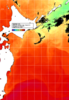 NOAA人工衛星画像:親潮域, 1日合成画像(2025/07/31UTC)