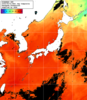 NOAA人工衛星画像:日本全域, 1日合成画像(2025/08/01UTC)
