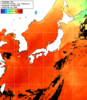 NOAA人工衛星画像:日本全域, 1日合成画像(2025/08/02UTC)