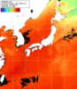 NOAA人工衛星画像:日本全域, 1日合成画像(2025/08/03UTC)
