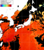 ひまわり人工衛星:日本全域,16:59JST,1時間合成画像