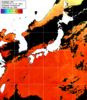 ひまわり人工衛星:日本全域,16:59JST,1時間合成画像
