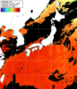 ひまわり人工衛星:日本全域,18:59JST,1時間合成画像