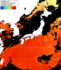 ひまわり人工衛星:日本全域,21:59JST,1時間合成画像