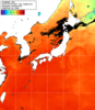 NOAA人工衛星画像:日本全域, 1日合成画像(2025/08/06UTC)
