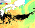 NOAA人工衛星画像:黒潮域, 1日合成画像(2025/08/08UTC)
