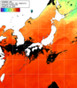 NOAA人工衛星画像:日本全域, 1日合成画像(2025/08/09UTC)