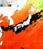 NOAA人工衛星画像:日本全域, 1日合成画像(2025/08/10UTC)